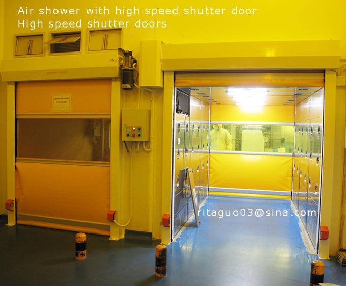 셔터 문, HEPA 여과기를 가진 큰 화물 400W 청정실 공기 샤워 4