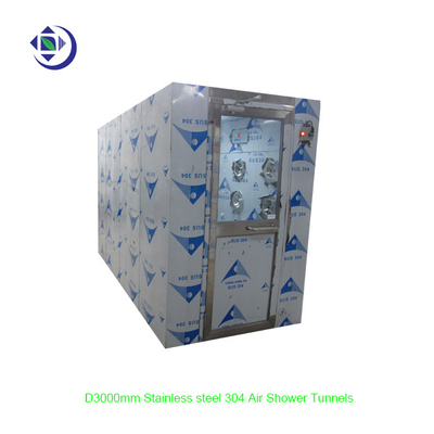 주문 6명의 사람들을 위한 수동 문을 가진 깊이 3000mm 공기 샤워 청정실 online manufacture