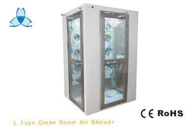 주문 90도 구석 문을 가진 한사람 청정실 공기 샤워, 800W 한번 불기 힘 online manufacture