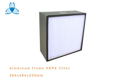 주문 알루미늄 구조 청정실, 효율성 99.99%를 위한 깊은 주름 HEPA 공기 정화 장치 online manufacture