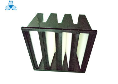 청정실 해결책은 가스 터빈 공기 흡입구 여과기를 위한 V 은행 여과기 24x24x12를 상자에 넣습니다