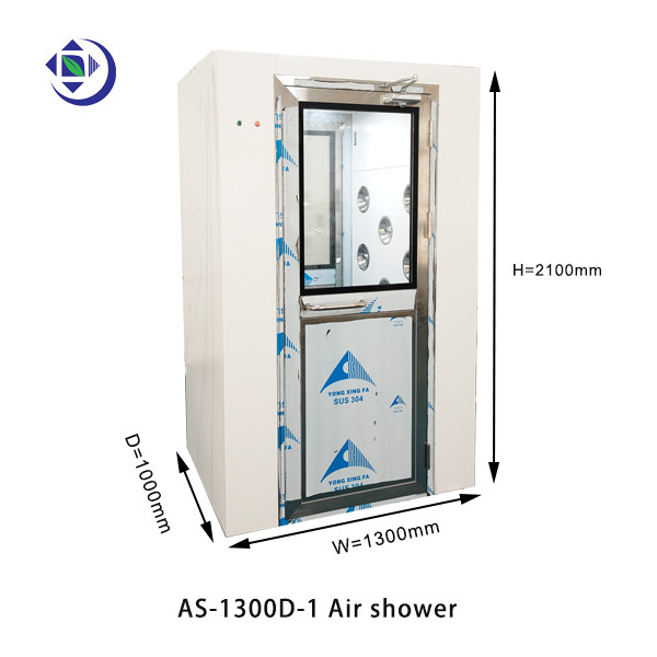 25m/S 청정실 공기 샤워 LED 조명 조절 가능한 공기 흐름 및 안전 센서 0